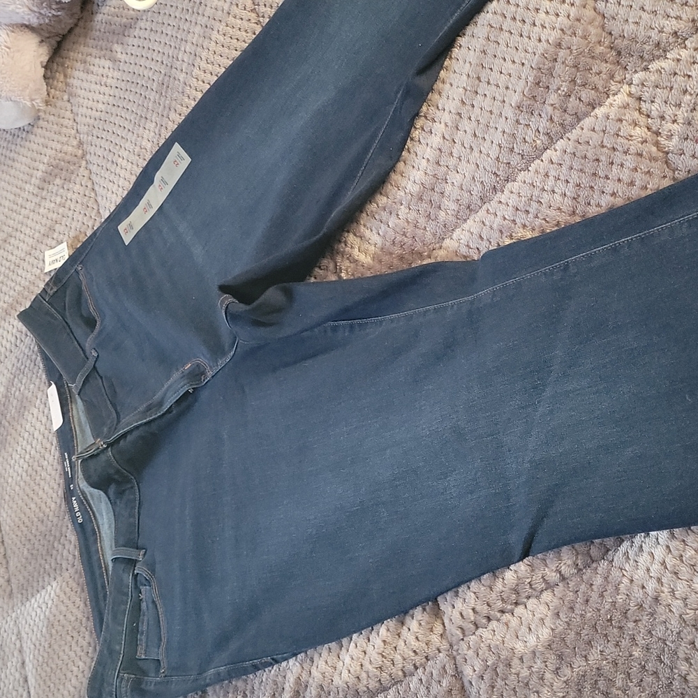 Old navy dark denim blue jeans Size 22